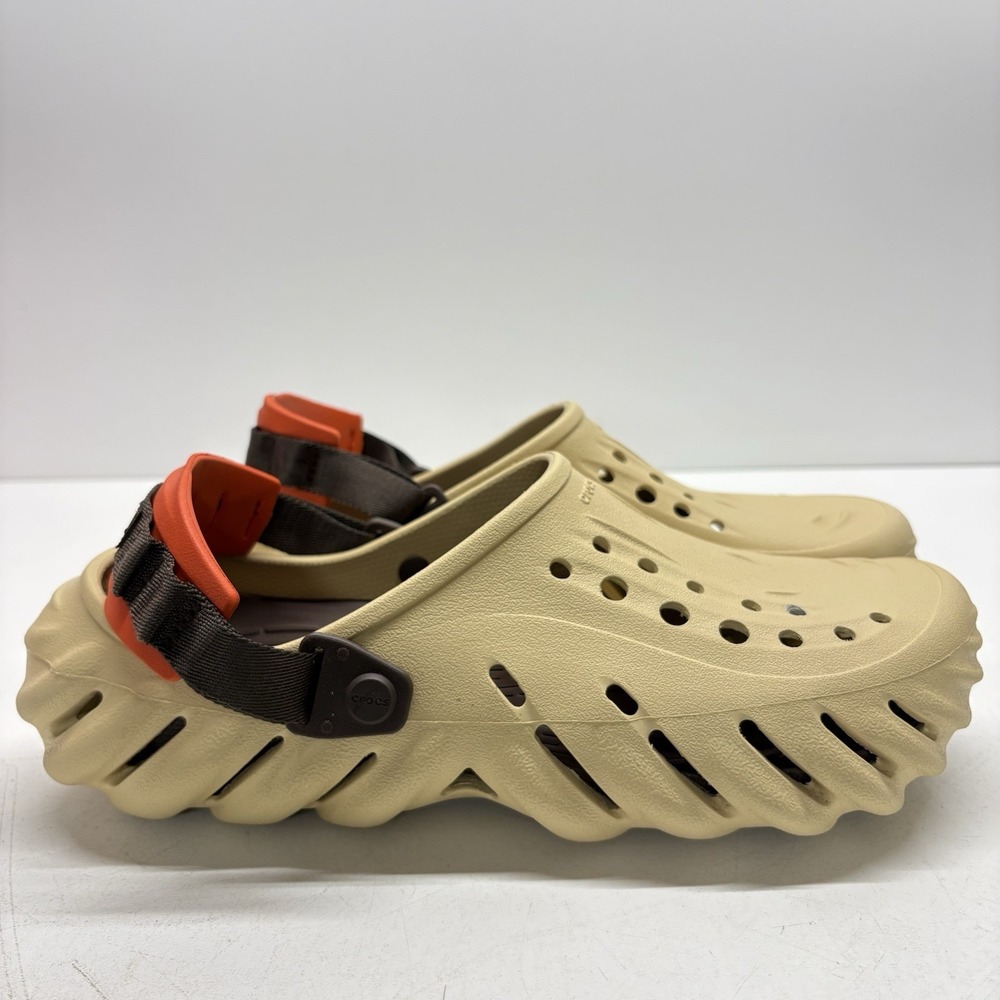 Crocs Echo Clog Sesame Tan Men's Size 12 Shoes Sandals 207937